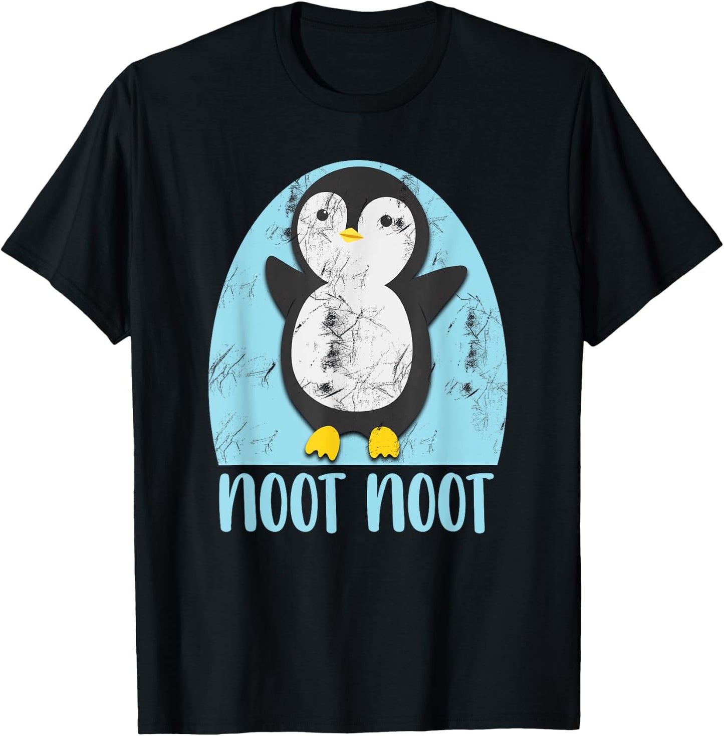 Noot Noot Funny Penguin Bird Sound Christmas Winter Penguin T-Shirt - T-Shirt | Black