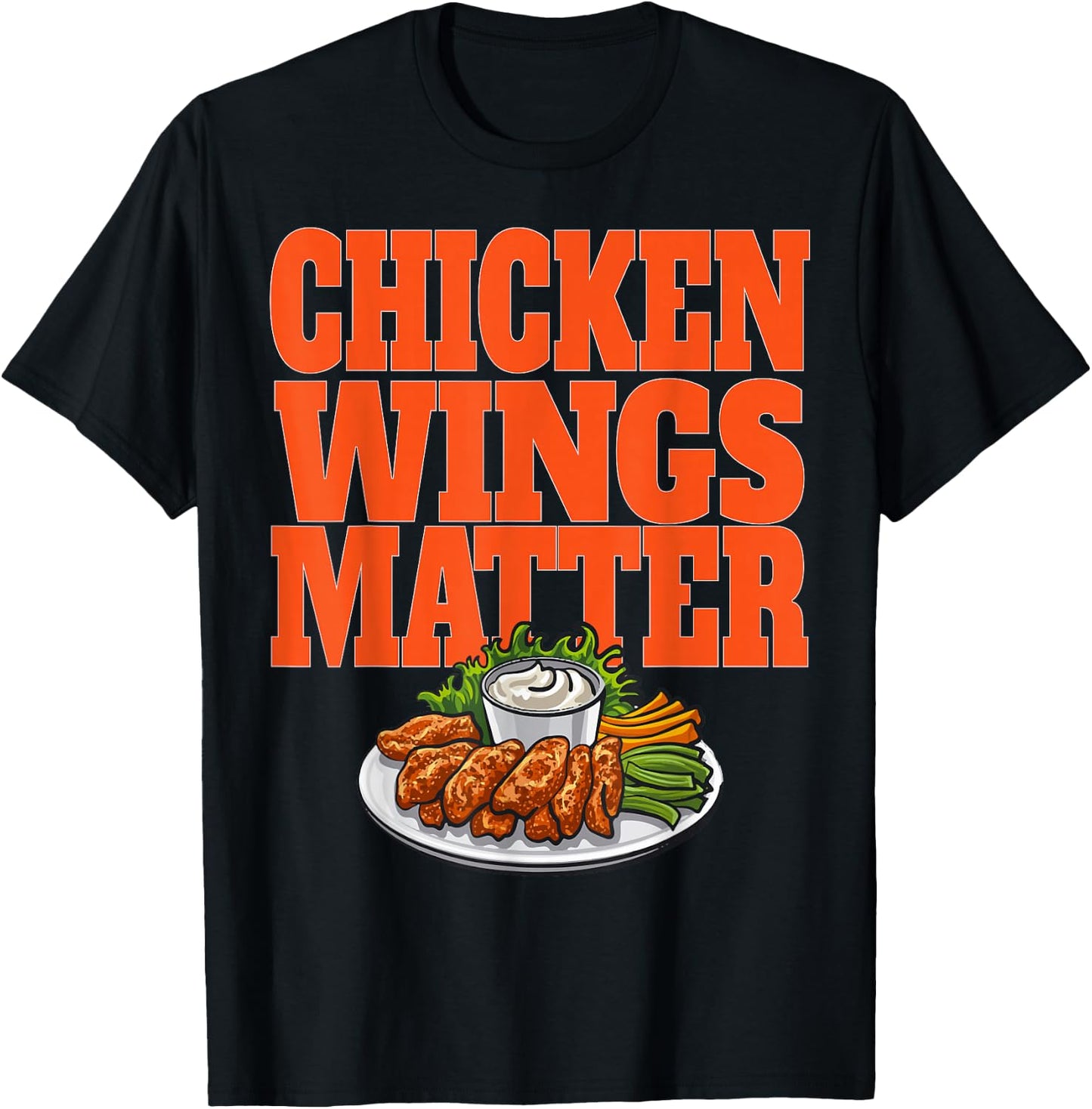 Anti Cuomo Chicken Wings Matter Buffalo Wings Football T-Shirt - T-Shirt | Black
