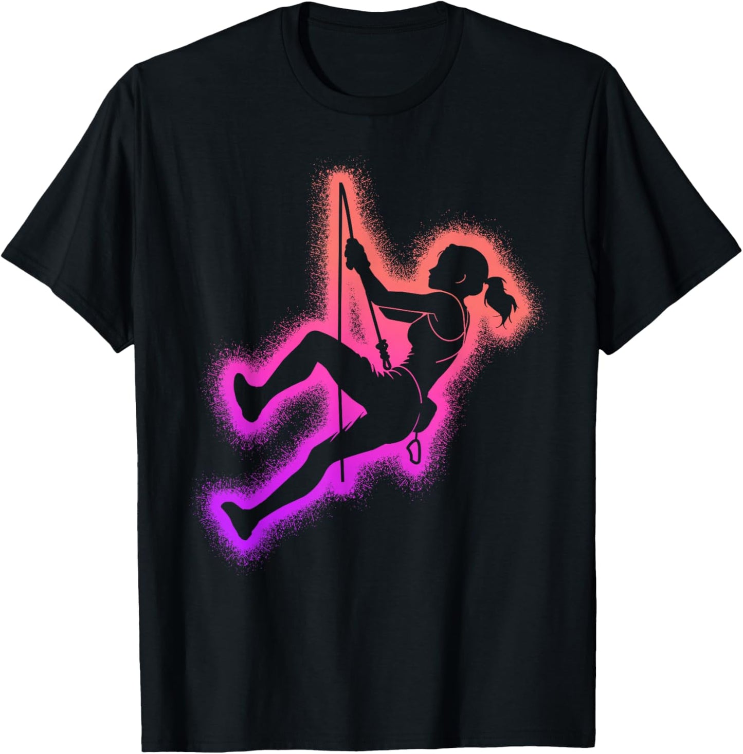 Climbing Bouldering Kids Girls Women Rock Climber T-Shirt - T-Shirt | Black