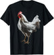 Chicken Art Polygon Animal Graphic Chicken T-Shirt - T-Shirt | Black