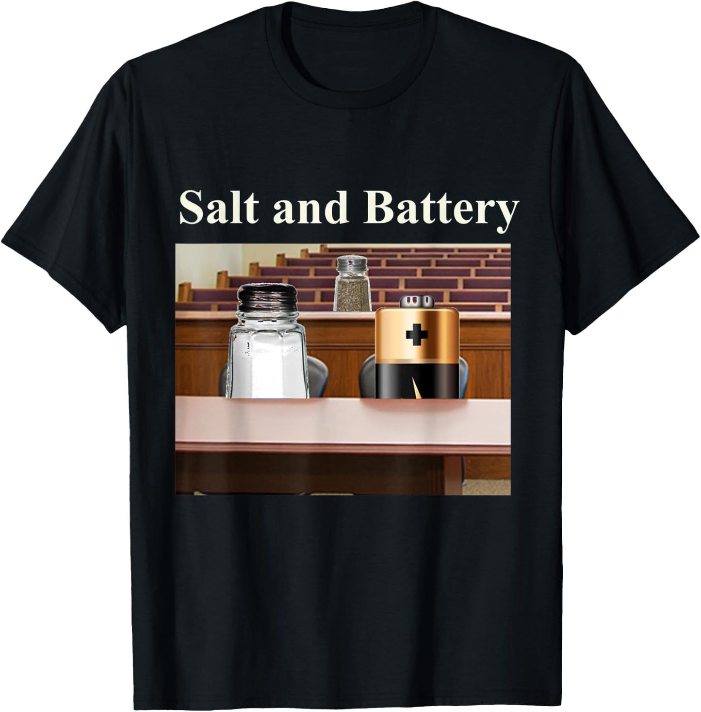 Assault and Battery and a Shakedown for Pepper pass the Salt T-Shirt - T-Shirt | Black