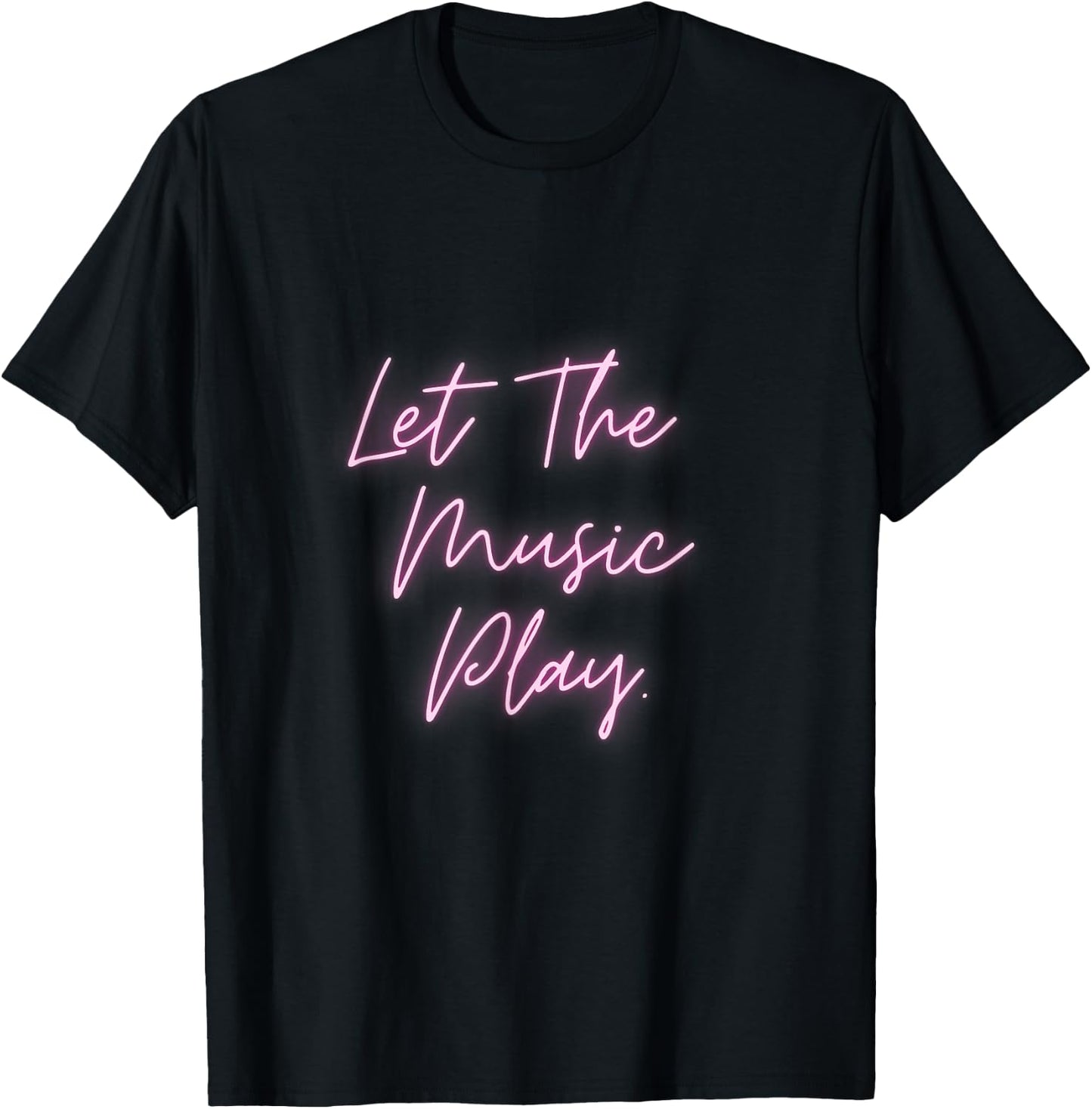 80s Music Neon Free Style T-Shirt - T-Shirt | Black