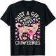 Chiweenie Just A Girl Who Loves Chiweenies Dog Flower Floral T-Shirt - T-Shirt | Black