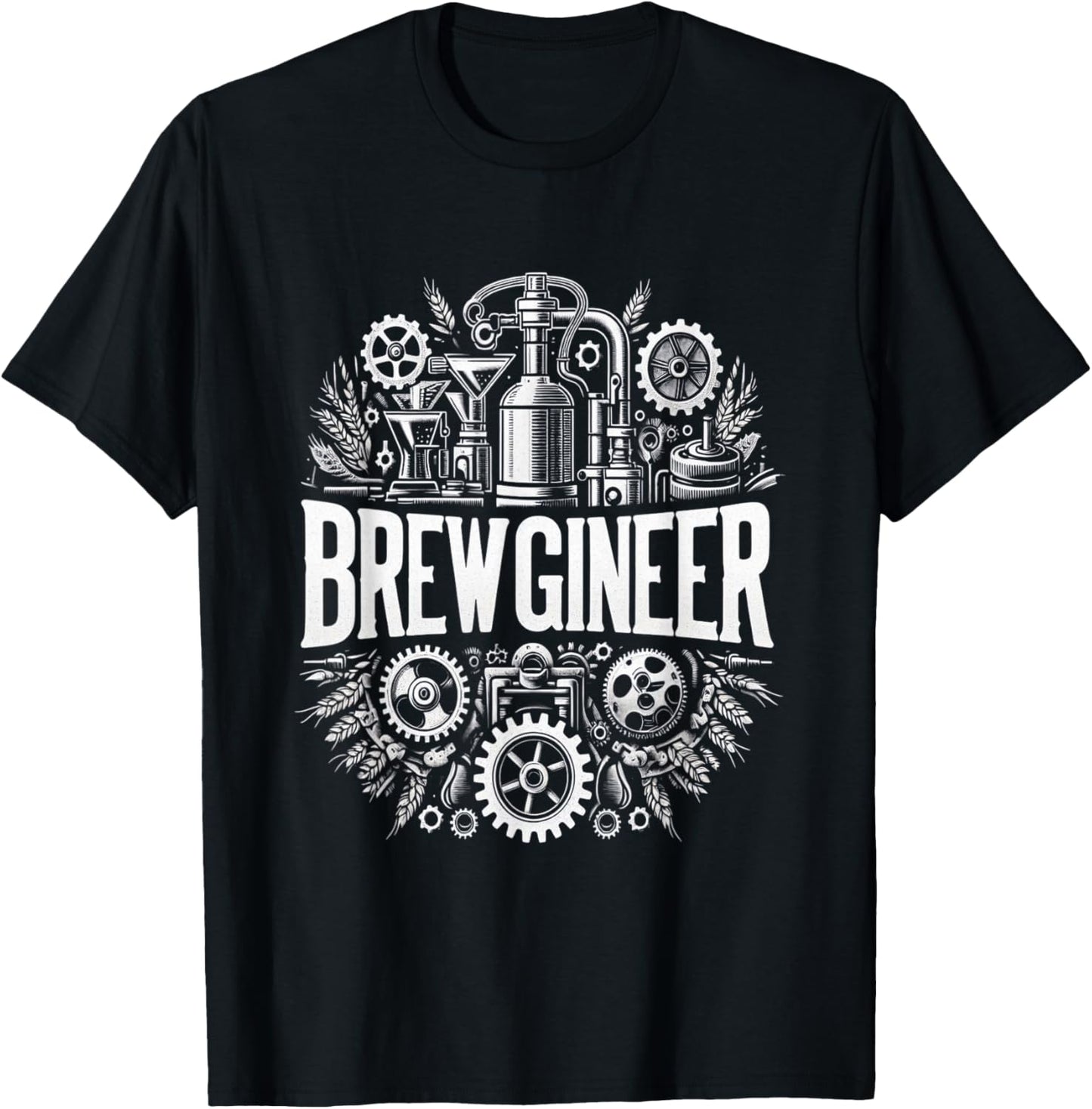Creative Beer Enthusiast Brewery Lover Brewginee T-Shirt - T-Shirt | Black