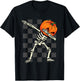 Dabbing Halloween Boys Skeleton Scary Pumpkin Costume 2024 T-Shirt - T-Shirt | Black