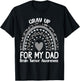 In May We Wear Gray for dad Brain Cancer Awareness Brain T-Shirt - T-Shirt | Black