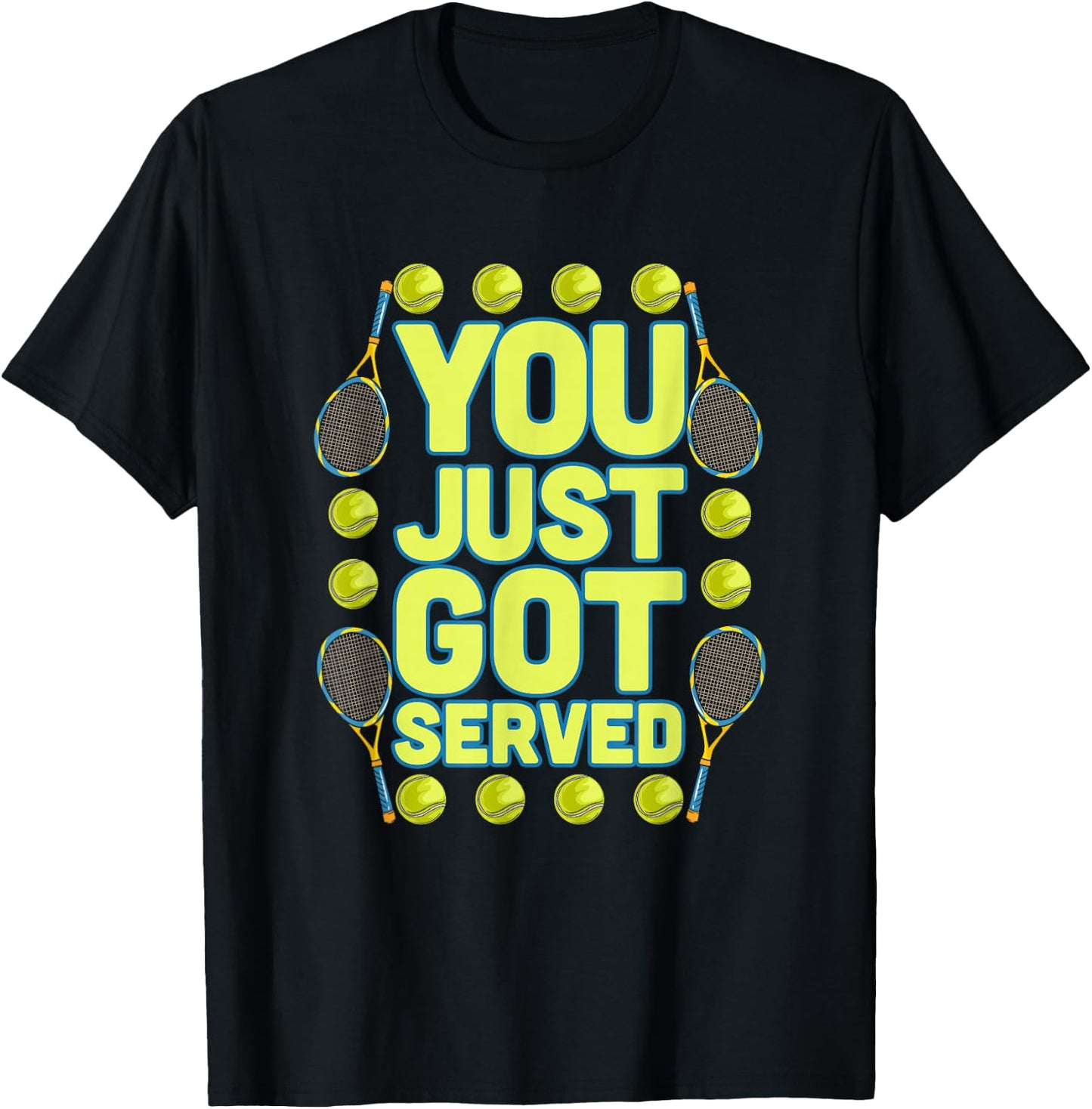 Tennis Player Meme Design for the Tennis Court | Tennis T-Shirt - T-Shirt | Black