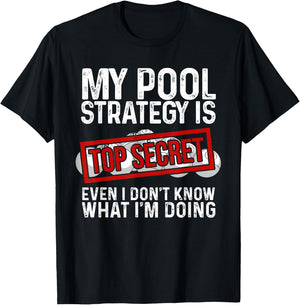 Funny Pool Player Billiards Gift Women Game Play T-Shirt - T-Shirt | Black