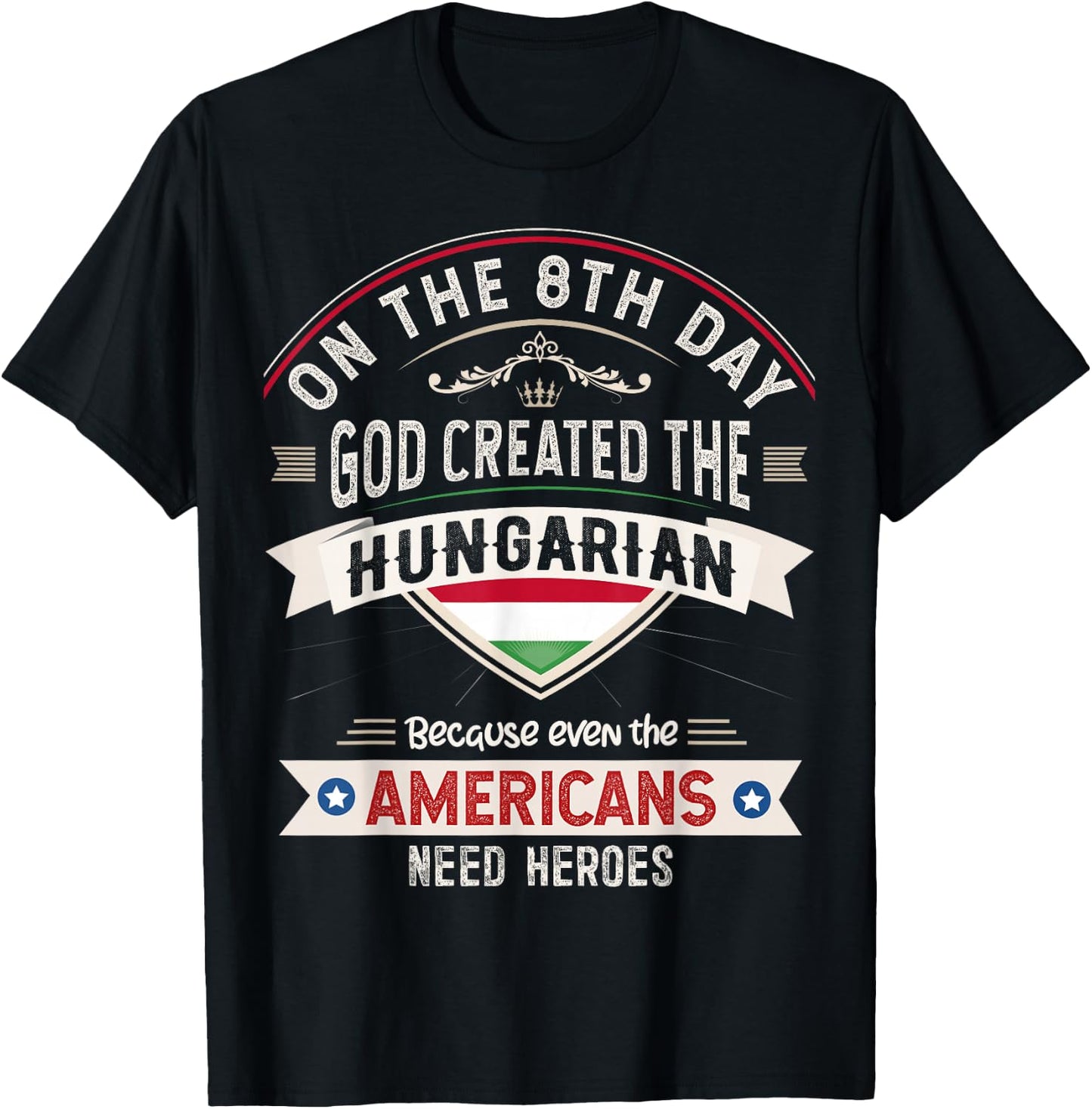 Hungary Flag Souvenirs for Hungarians Men & Women T-Shirt - T-Shirt | Black