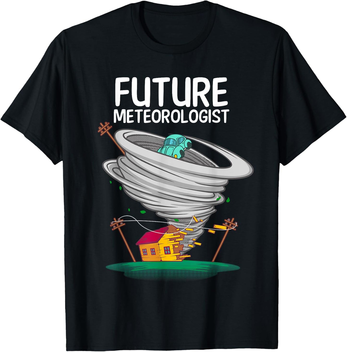 Funny Future Meteorologist Gift Kids Cool Meteorology T-Shirt - T-Shirt | Black