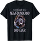Best Newfoundland Dad Ever Newfoundland Dog T-Shirt - T-Shirt | Black