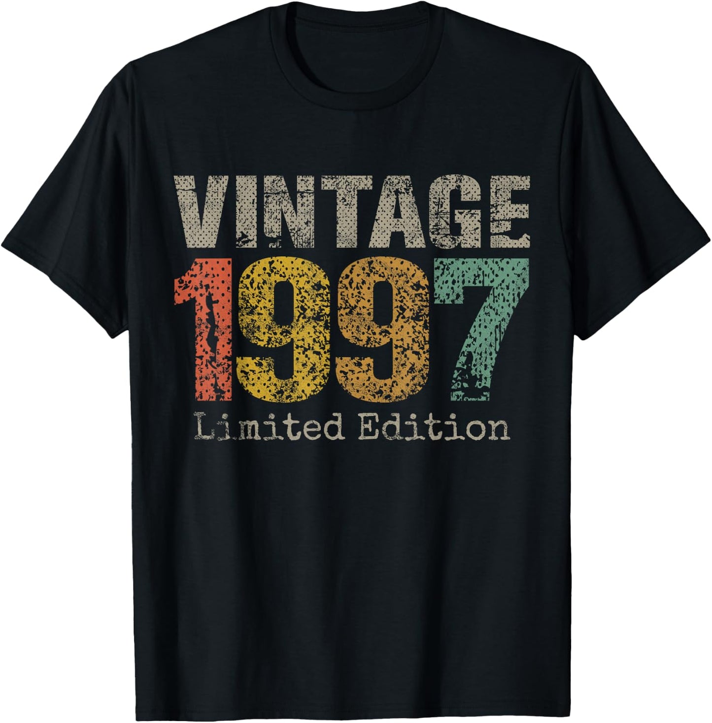 Vintage 1997 Limited Edition 28th Birthday Gifts 28 Year Old T-Shirt - T-Shirt | Black