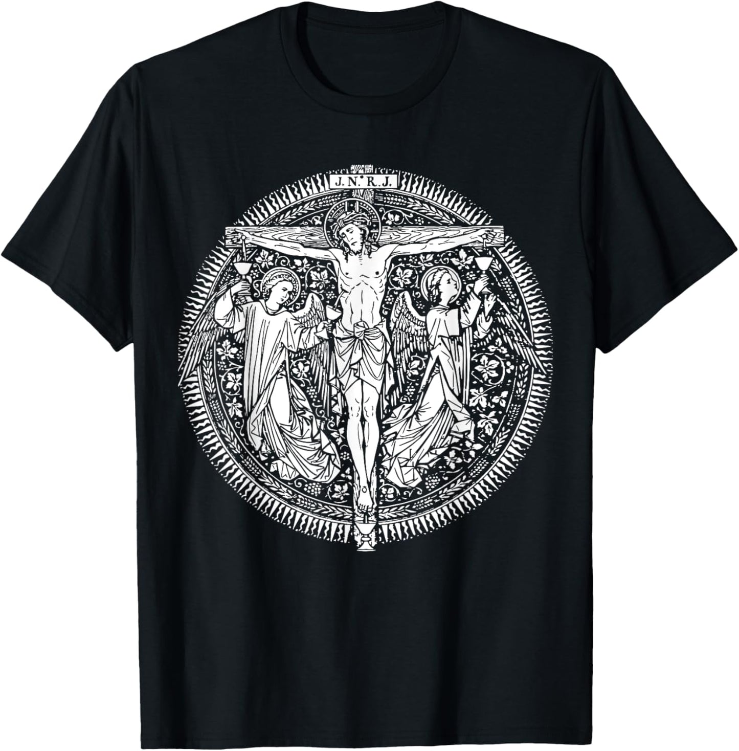 Devotion to Most Precious Blood of Jesus Christ Catholic T-Shirt - T-Shirt | Black
