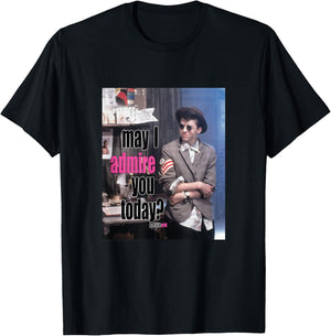 Pretty in Pink May I Admire You Today? Small T-Shirt - T-Shirt | Black
