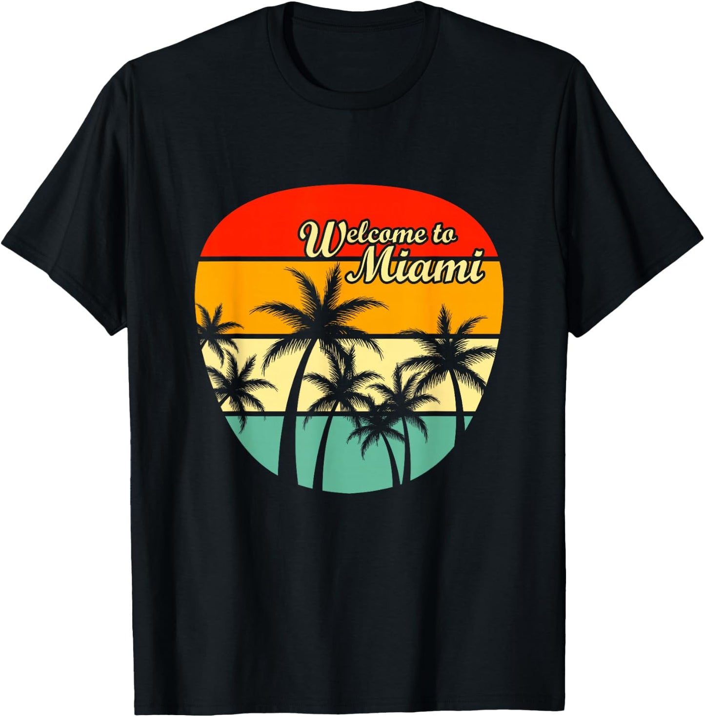 Welcome to Miami T-Shirt - T-Shirt | Black