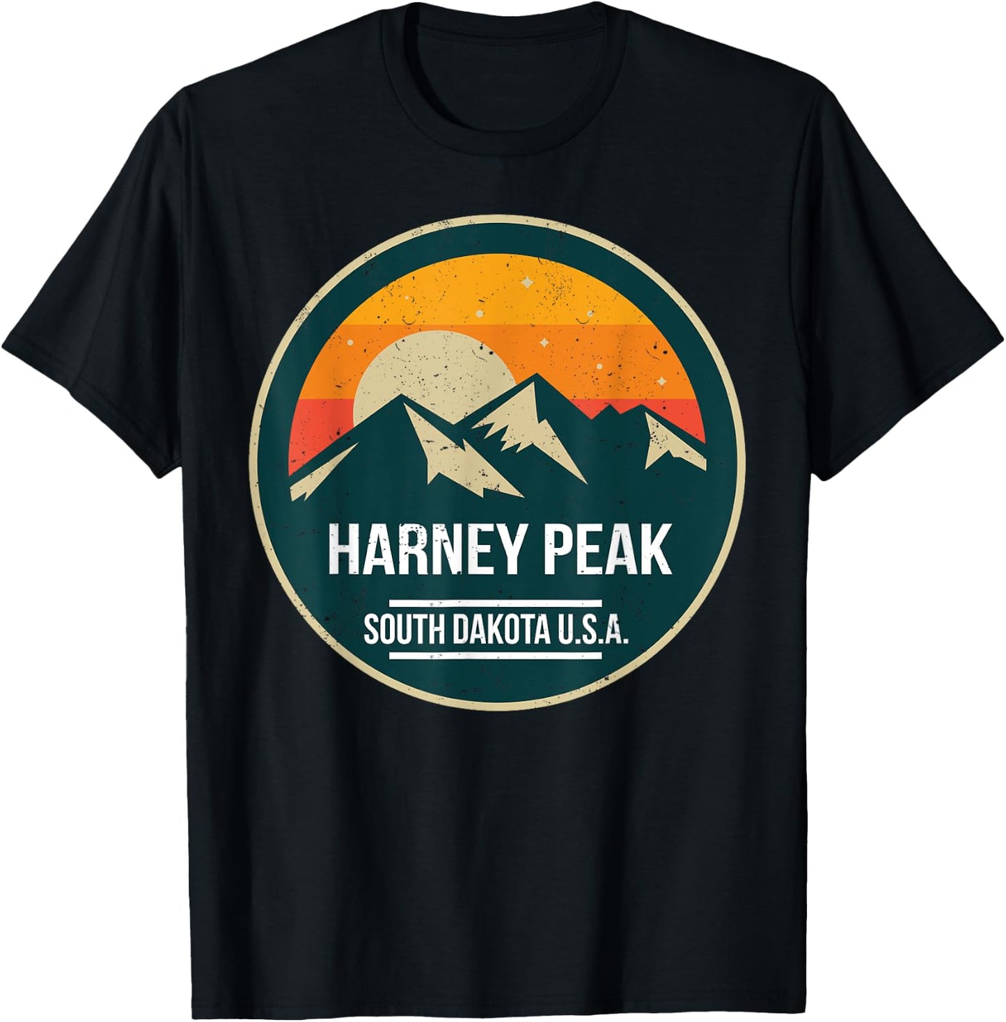 Harney Peak National Park Outdoor nature hiking T-Shirt - T-Shirt | Black