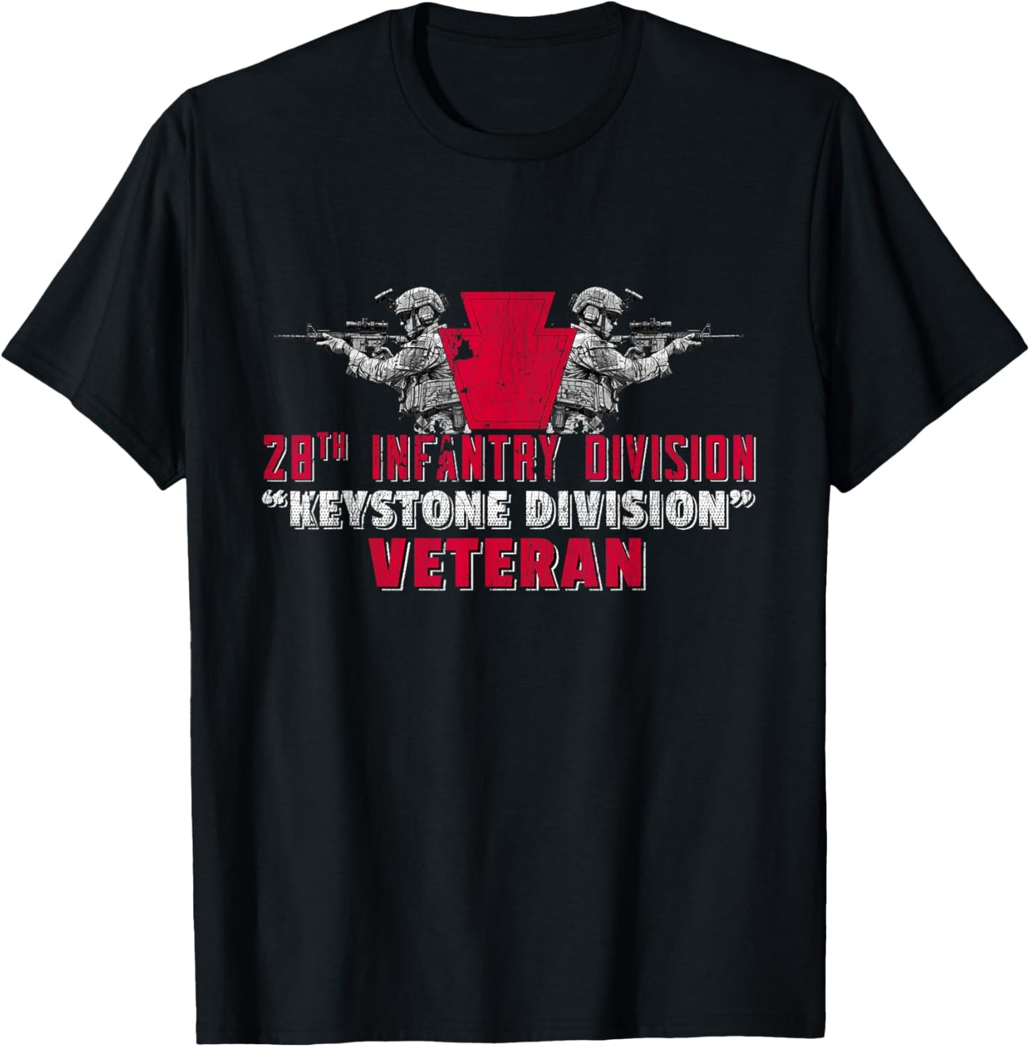 28th Infantry Division 28th ID Keystone Division Gifts T-Shirt - T-Shirt | Black