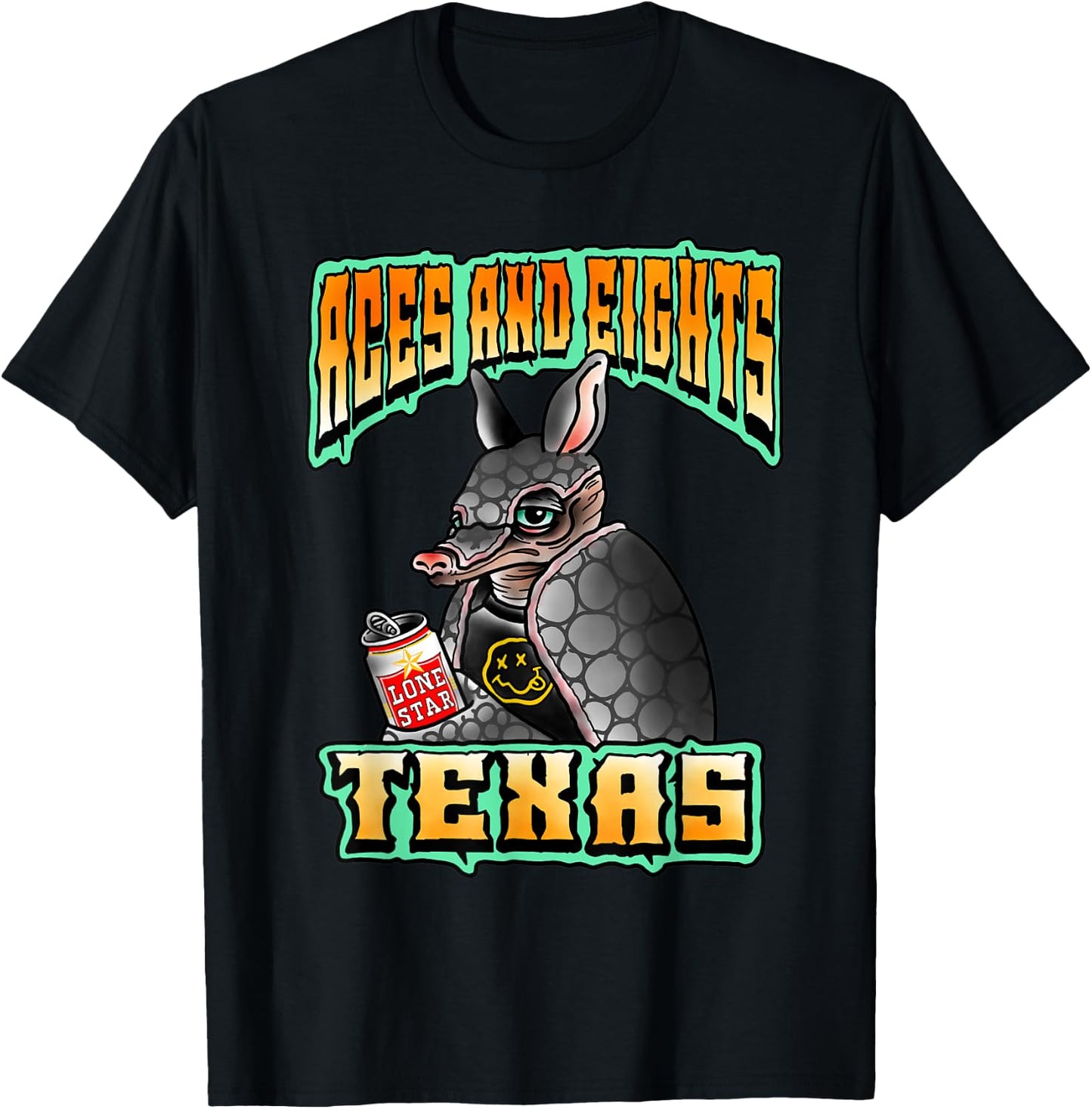 Punk Rock Armadillo T-Shirt - T-Shirt | Black
