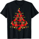 Cardinal Birds Christmas Tree Gift Funny Christmas Cardinal T-Shirt - T-Shirt | Black