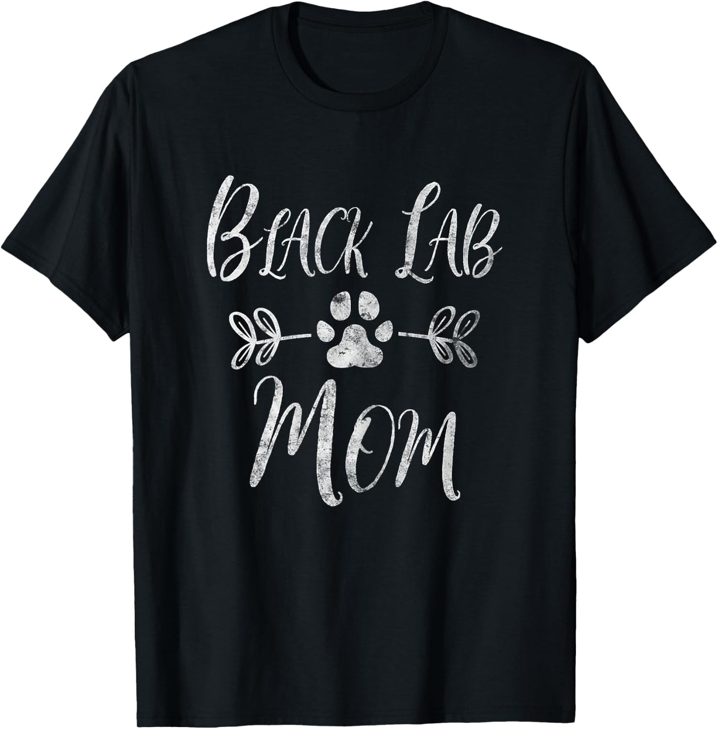 Black Lab Mom Shirt Labrador Retriever Lover Funny Dog Mom Women T-Shirt - T-Shirt | Black