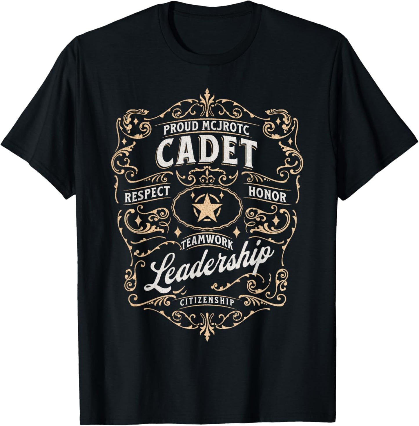 MCJROTC Cadet JROTC Leader Military Boys Girls MCJROTC T-Shirt - T-Shirt | Black