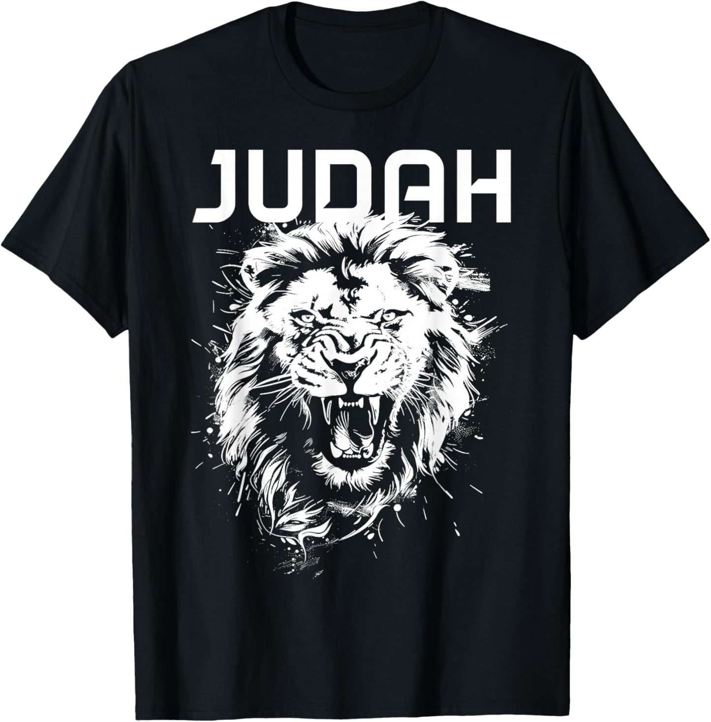 Lion Of Judah Hebrew Israelite Christian Jewish African YHWH T-Shirt - T-Shirt | Black
