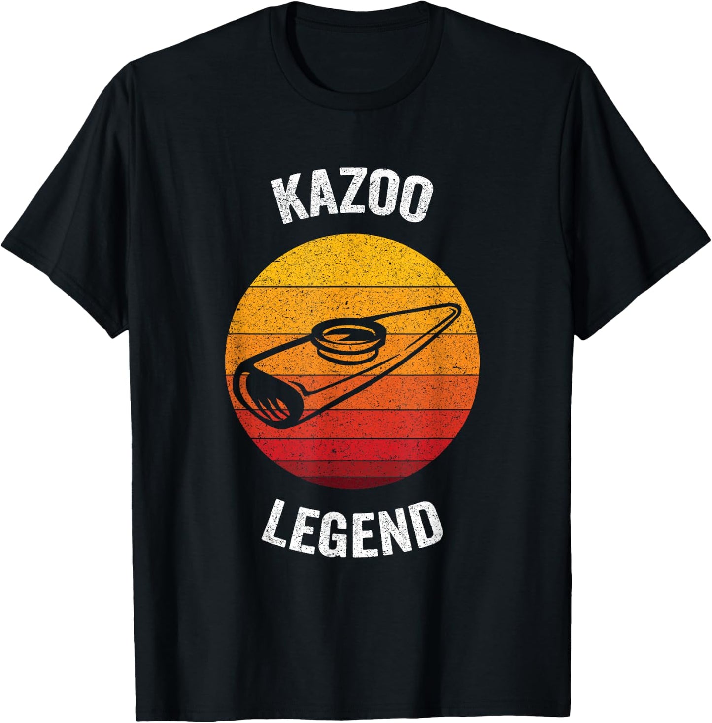 Kazoo Legend | Vintage Musical Instrument T-Shirt - T-Shirt | Black