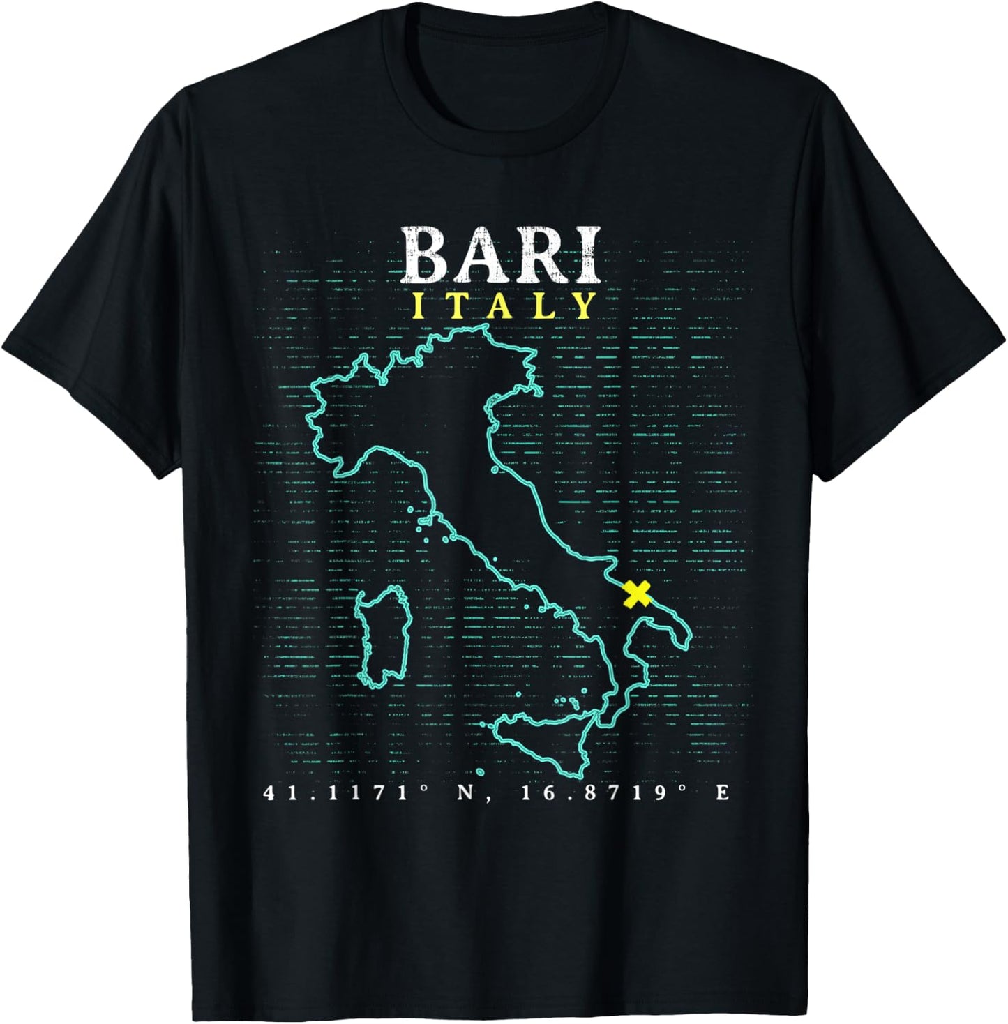 Italy Bari T-Shirt - T-Shirt | Black