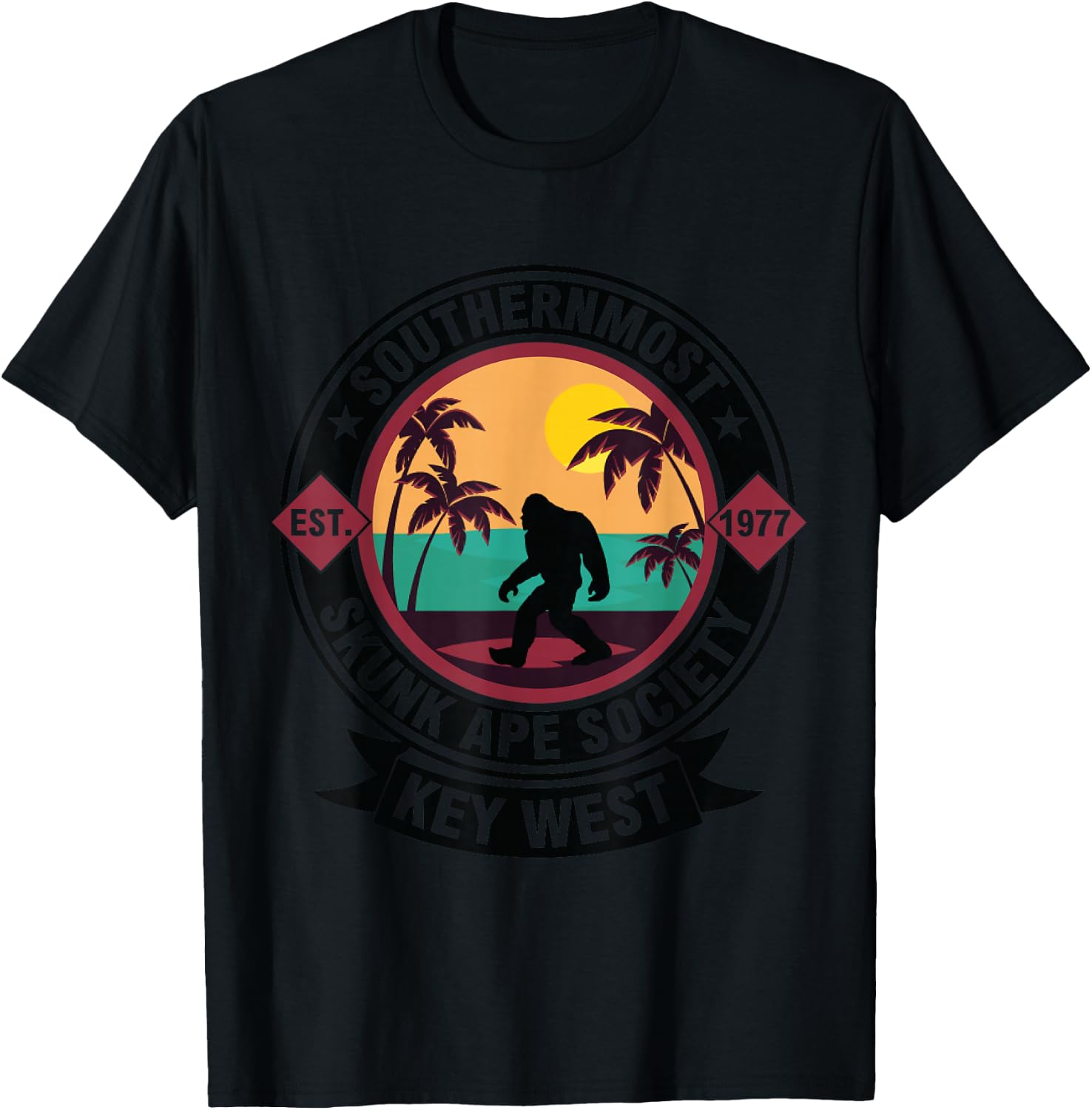Skunk Monkey T-Shirt - T-Shirt | Black