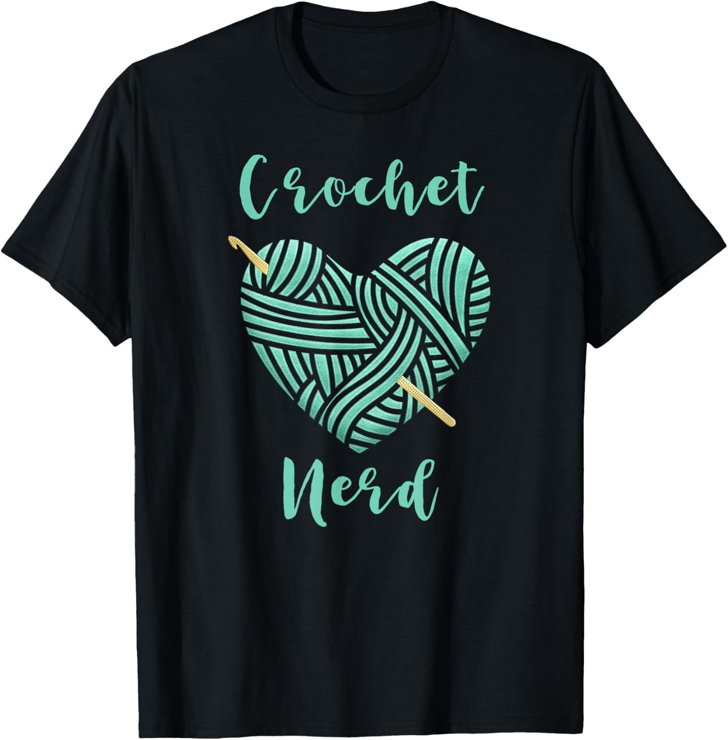 Crochet Nerd Shirt Crochet T Shirt Funny Knitting T-Shirt - T-Shirt | Black