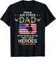 Proud Air Force Dad I Raised My Heroes Camouflage Army T-Shirt - T-Shirt | Black