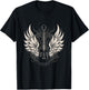 Edgy Winged Electric Guitar Music Festival Concert Goers T-Shirt - T-Shirt | Black