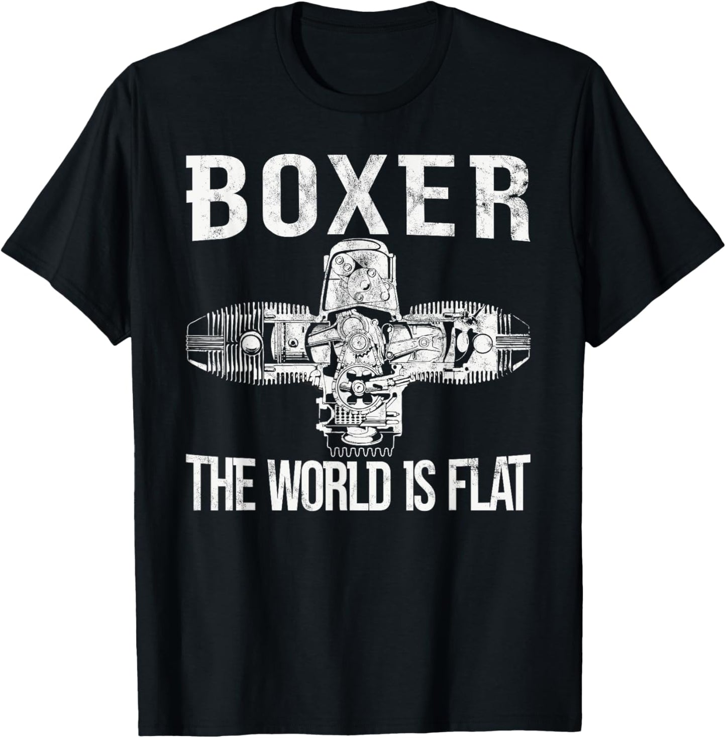 Boxer Two-Cylinder Motorcycle Biker Boxer Engine T-Shirt - T-Shirt | Black