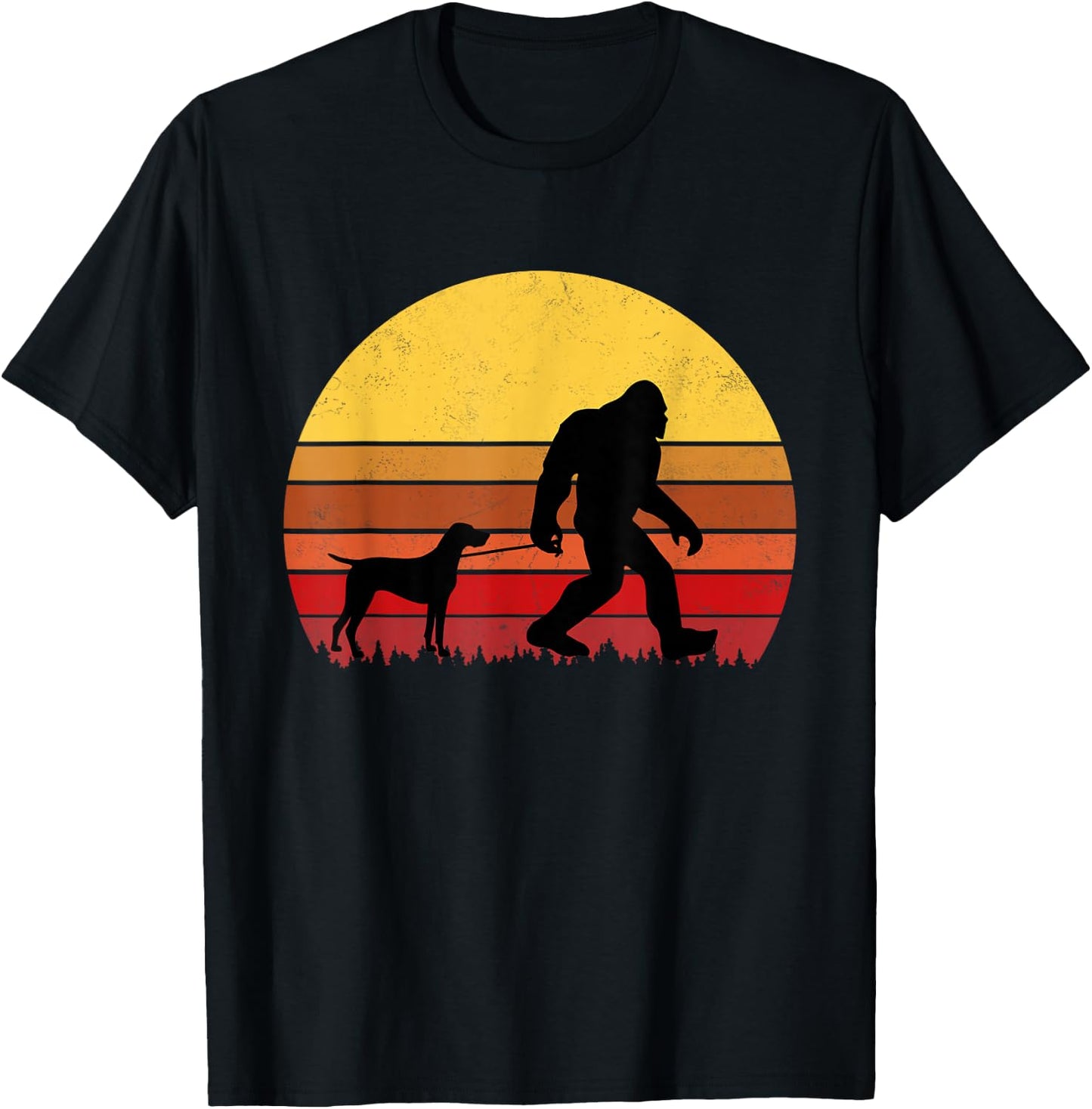 German Shorthaired Pointer Funny Retro Dog Design T-Shirt - T-Shirt | Black