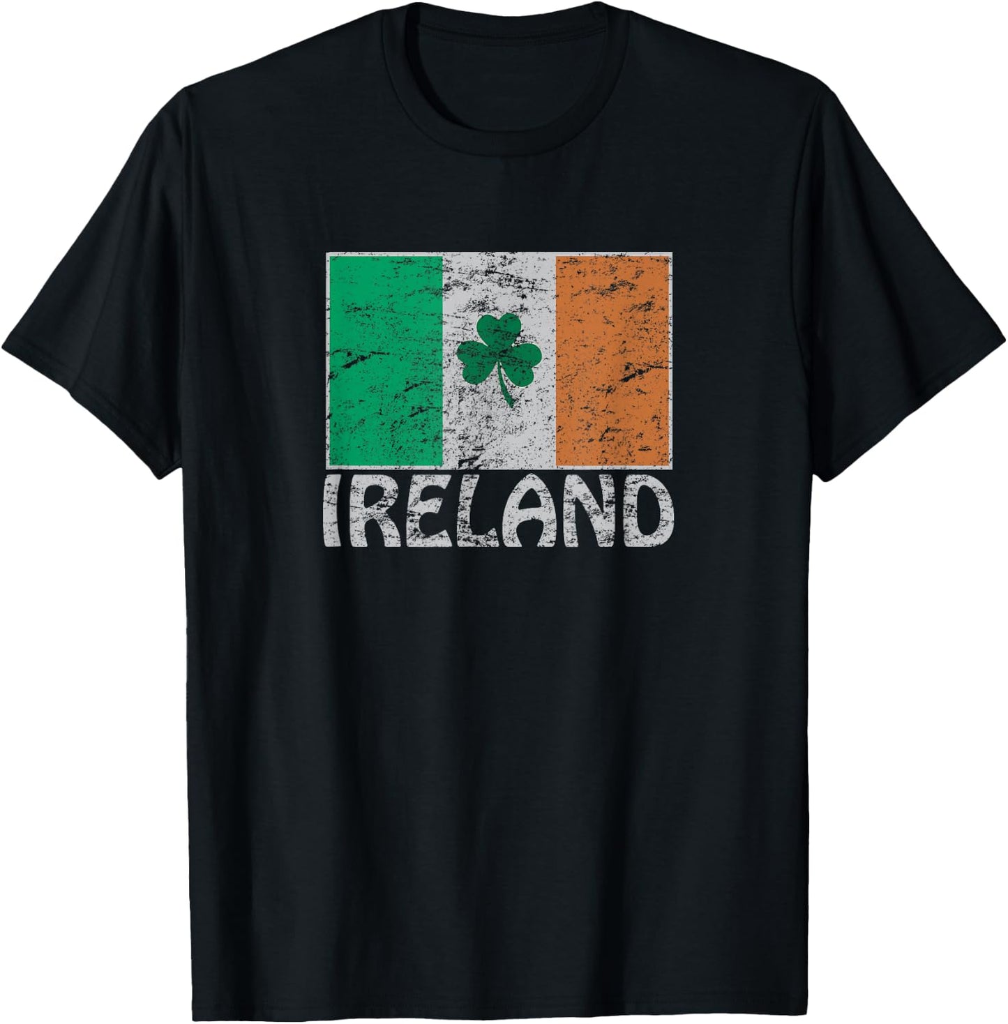 Irische & Irland Flagge Co. Ireland Flag Irish Flag - Black, Small T-Shirt - T-Shirt | Black