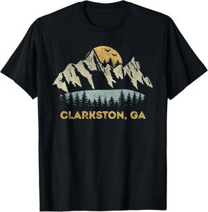 Clarkston Georgia Mountain Sunset Sunrise GA T-Shirt - T-Shirt | Black
