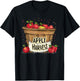 Funny Basket with Apples for Apple Harvest Costume T-Shirt - T-Shirt | Black