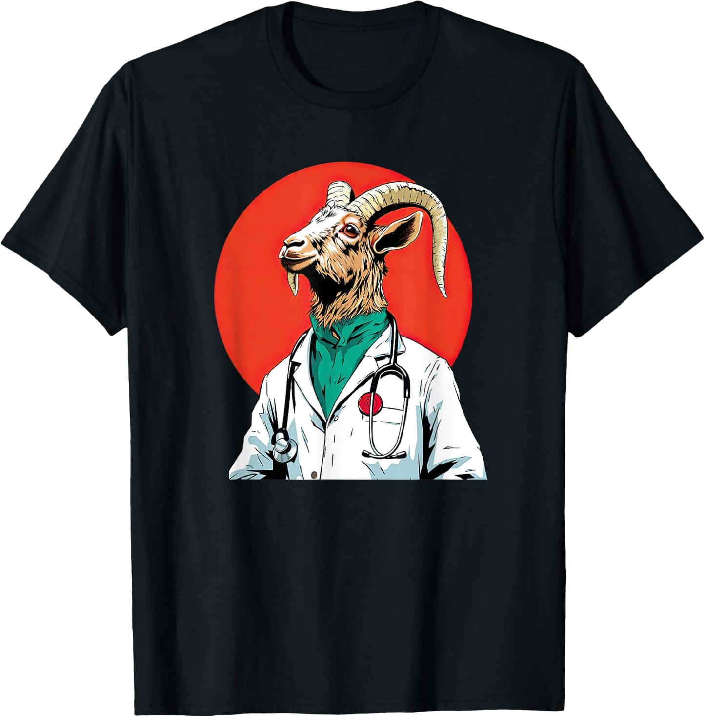 Goat Doctor Funny Animal Profession T-Shirt - T-Shirt | Black