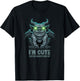 I'm Cute in an Ugly Gargoyle Kinda Way - Gargoyle Art T-Shirt - T-Shirt | Black