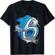Kids 6th Birthday Boys Shark 6 years Old Ocean Shark B-day T-Shirt - T-Shirt | Black