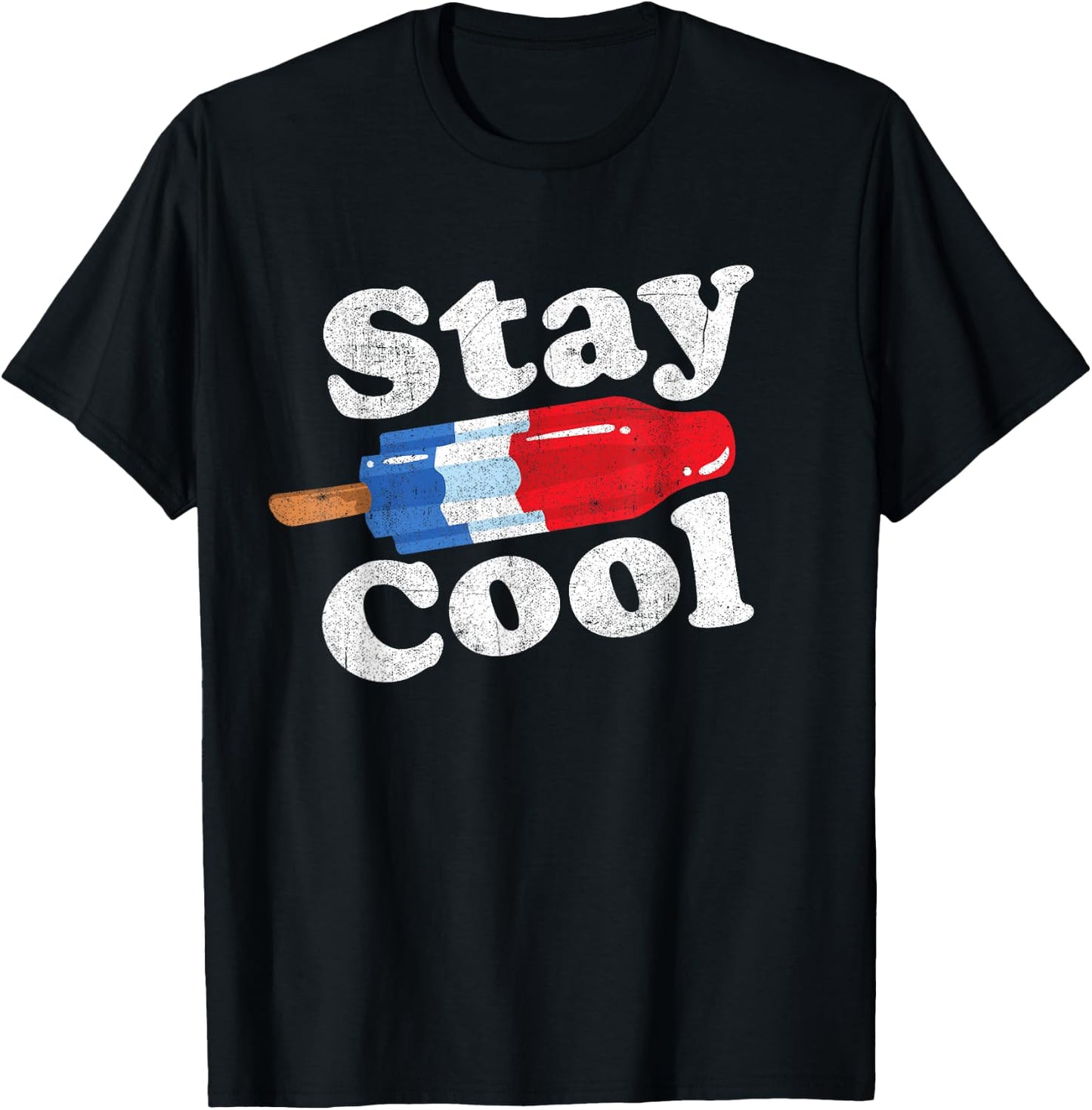 Summer Popsicle Stay Cool Funny Bomb Retro 80s Pop Gift T-Shirt - T-Shirt | Black