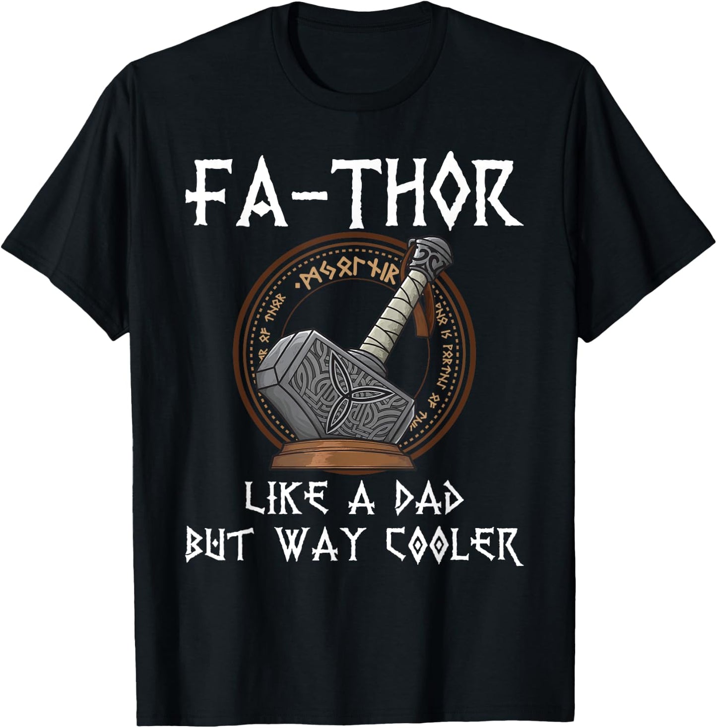 Fathor Dad Father Father's Day Gift - Men's Black Classic Fit Short Sleeve - Size Small T-Shirt - T-Shirt | Black