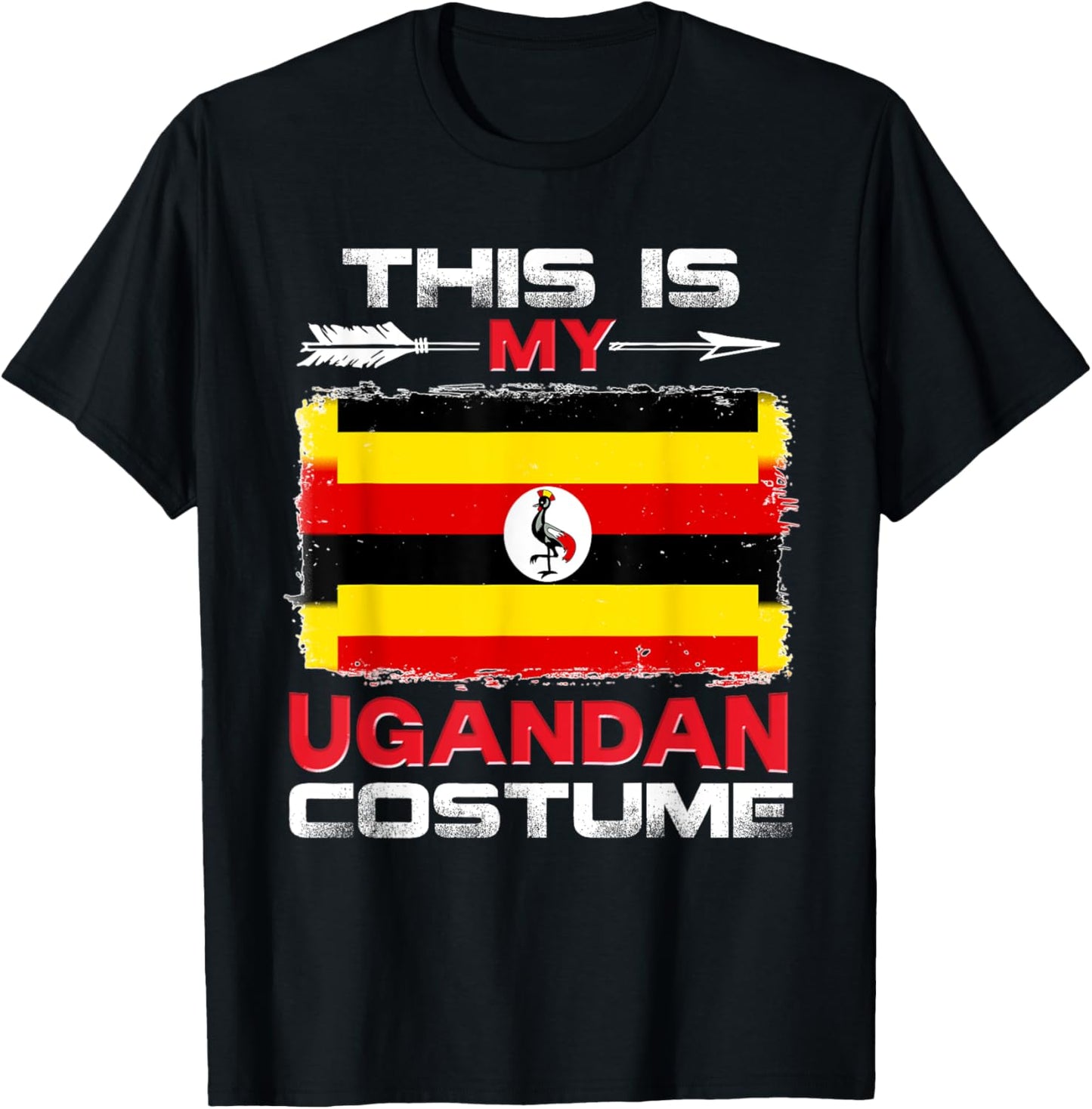 This Is My Ugandan Costume Uganda T-Shirt - T-Shirt | Black