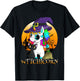 Witchicorn Unicorn Witch Halloween Black Cat Orange Moon T-Shirt - T-Shirt | Black