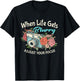 When Life Gets Blurry Adjust Your Focus Photography Camera T-Shirt - T-Shirt | Black