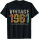Vintage 1961 Limited Edition 64th Birthday Gifts 64 Year Old T-Shirt - T-Shirt | Black