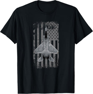 F-15 Eagle Military Pilot T-Shirt - T-Shirt | Black