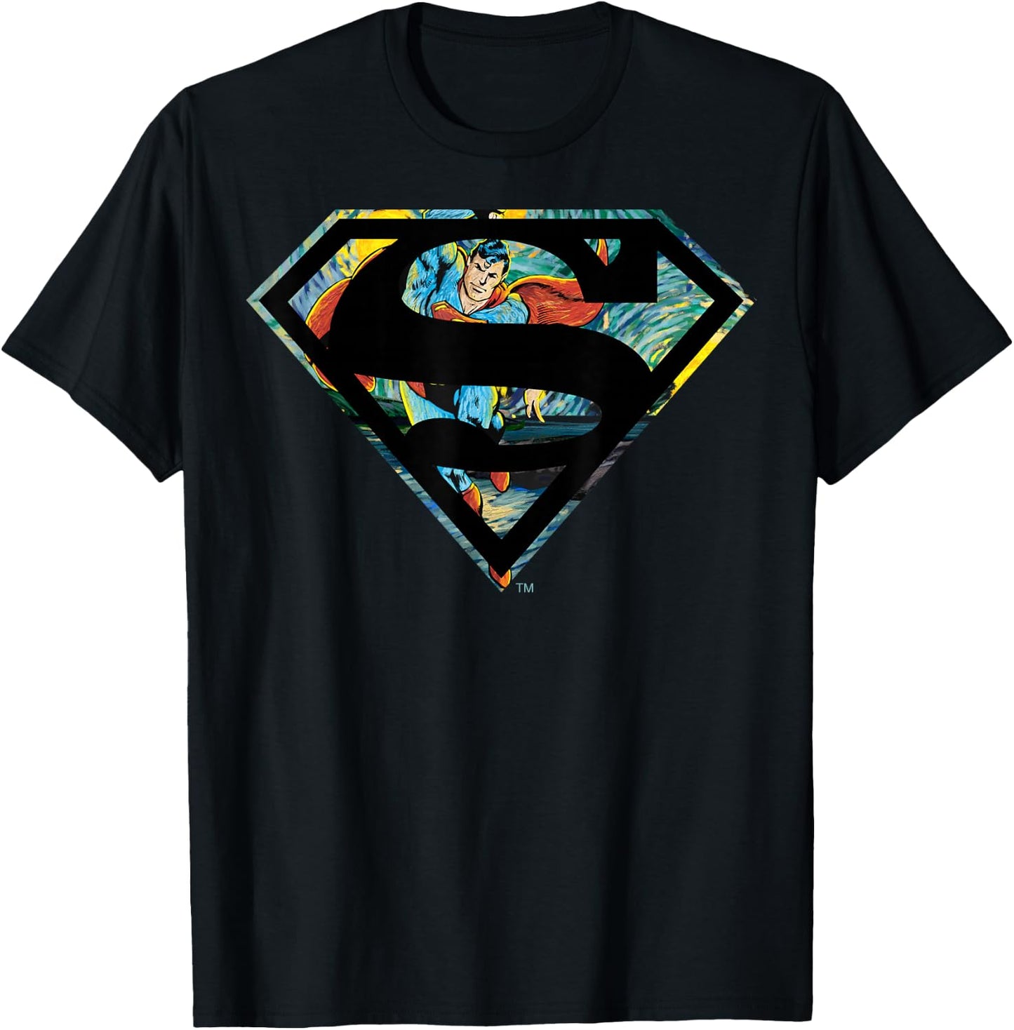 DC Comics Superman Face Logo T-Shirt - T-Shirt | Black