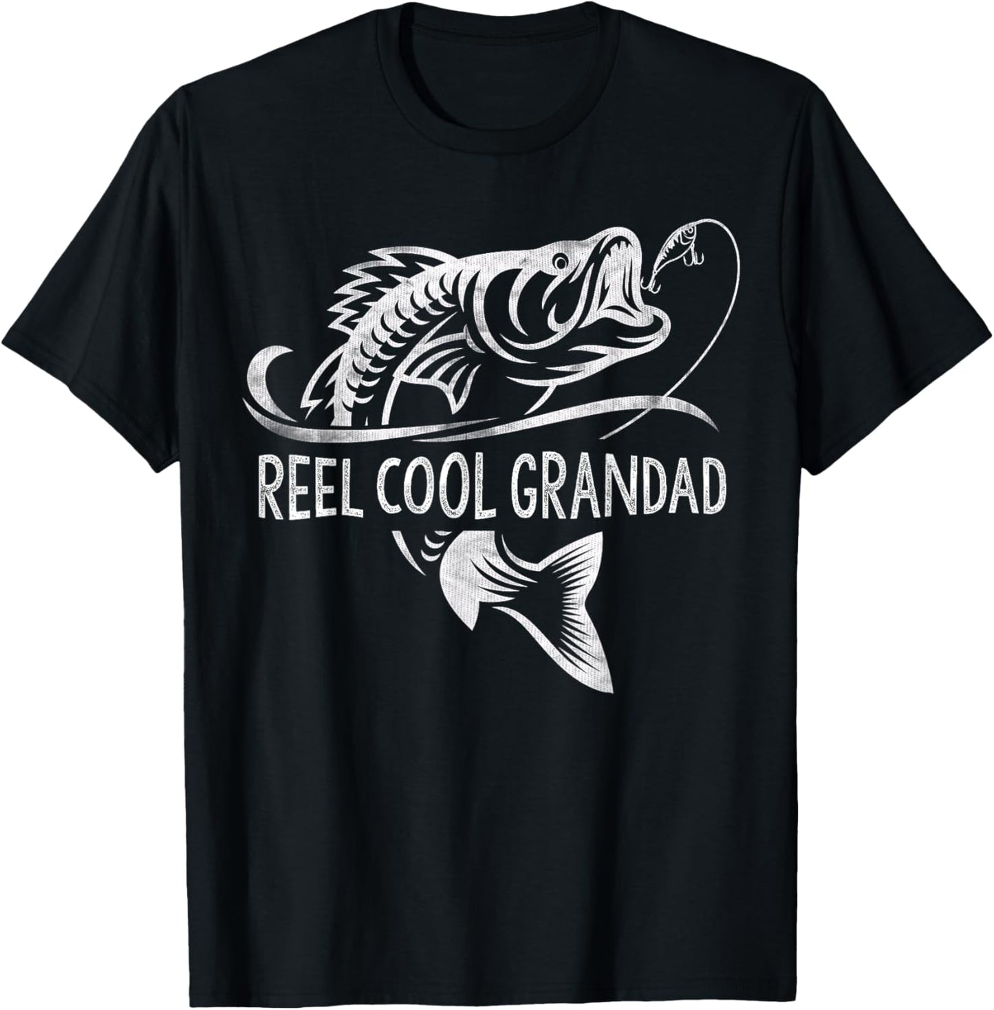 Reel Cool Grandad Fishing Gifts Grandad Father's Day T-Shirt - T-Shirt | Black