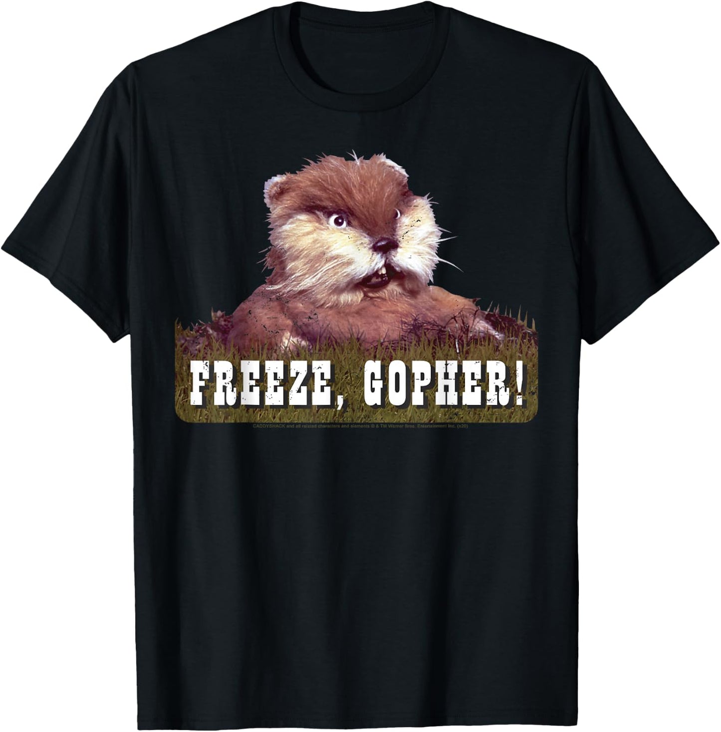 Caddyshack Freeze Gopher T-Shirt - T-Shirt | Black